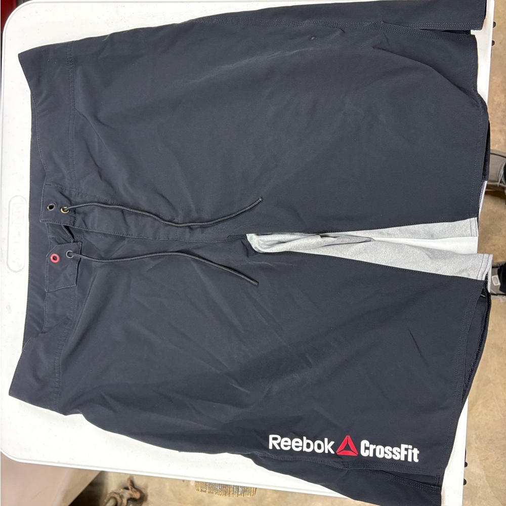Reebok CrossFit Black and White Athletic Shorts